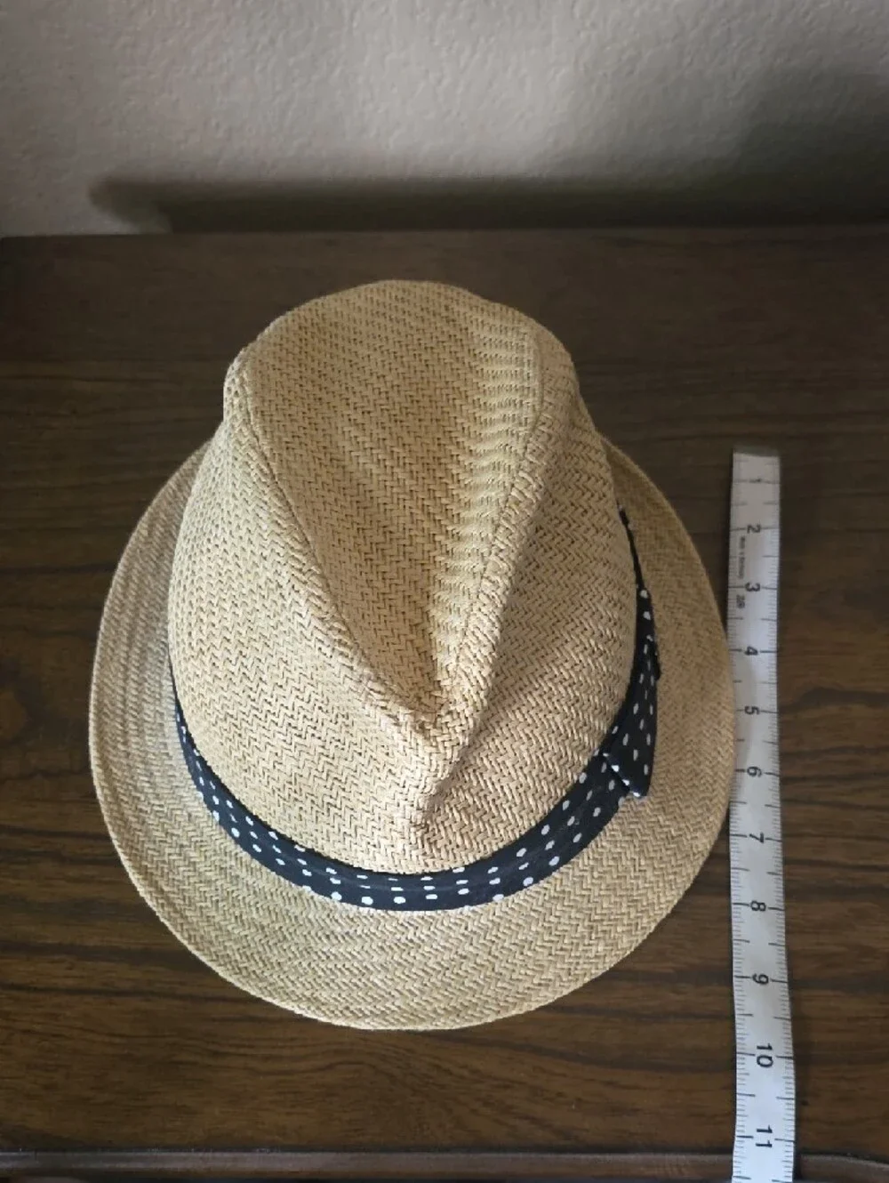 Arden B. Beige Straw Hat with Black Interior Label